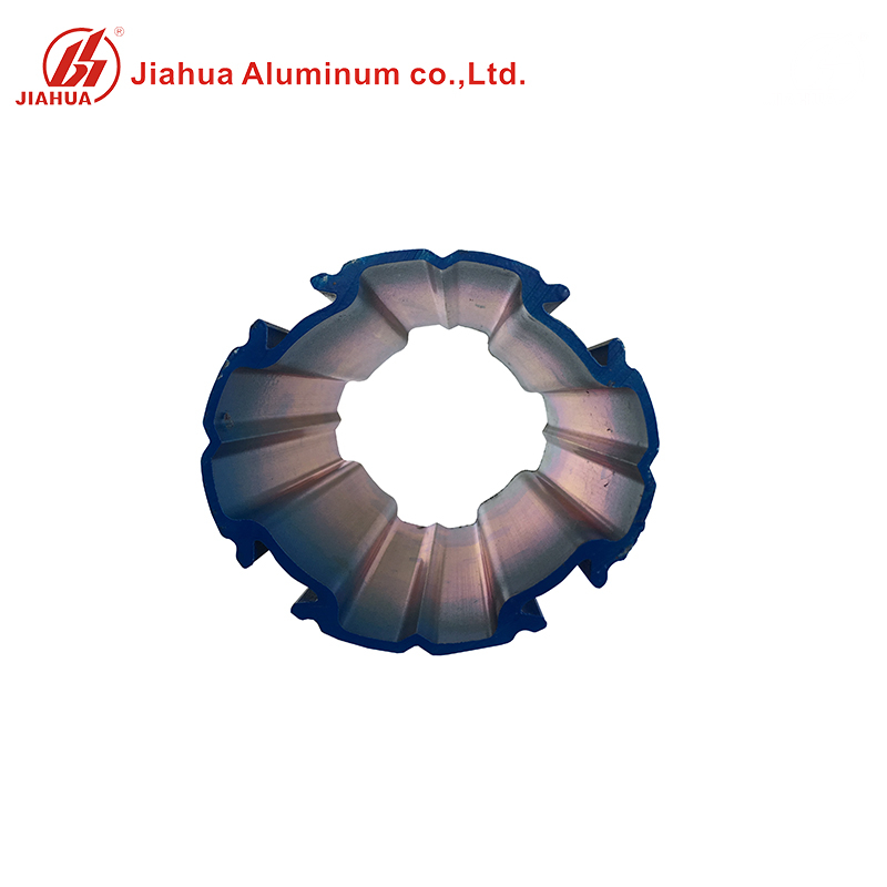 Poudre enduisant le radiateur rond circulaire en aluminium d'extrusion d'aluminium de la Chine de couleur bleue