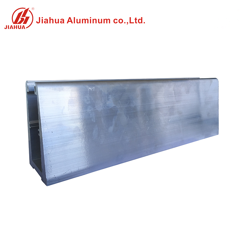 En aluminium extrudé U Forme Canal de distribution Profil Garde-corps pour verre sans cadre Balustrade