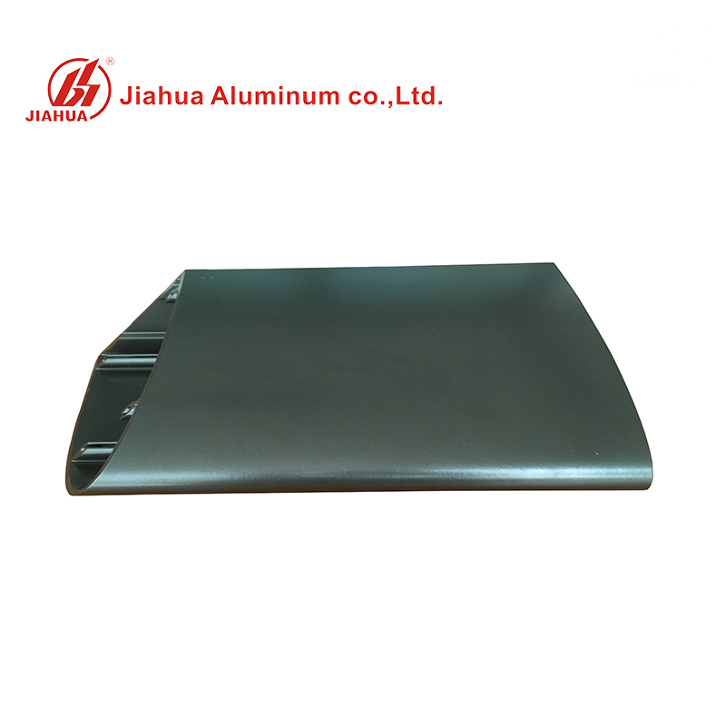 Profils industriels creux en aluminium bruns d'extrusion en aluminium enduits de poudre durable