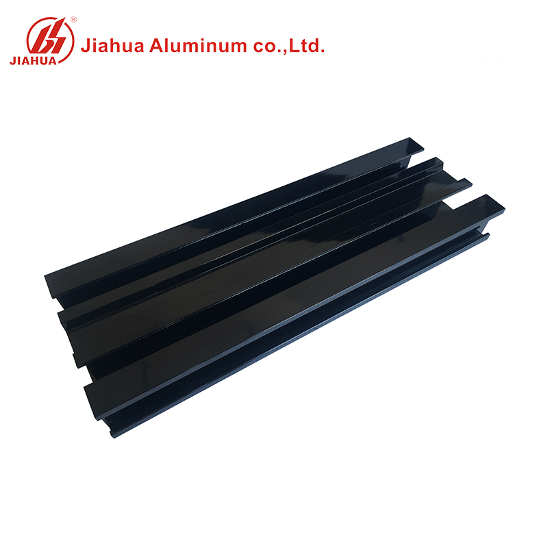 Profils en aluminium de cadre de voie de couleur noire de Jia Hua pour industriel