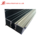 Profils en aluminium anodisés noirs résistants à la chaleur d'extrusion avec le caoutchouc EPDM de forme de C pour le cadre de Windows